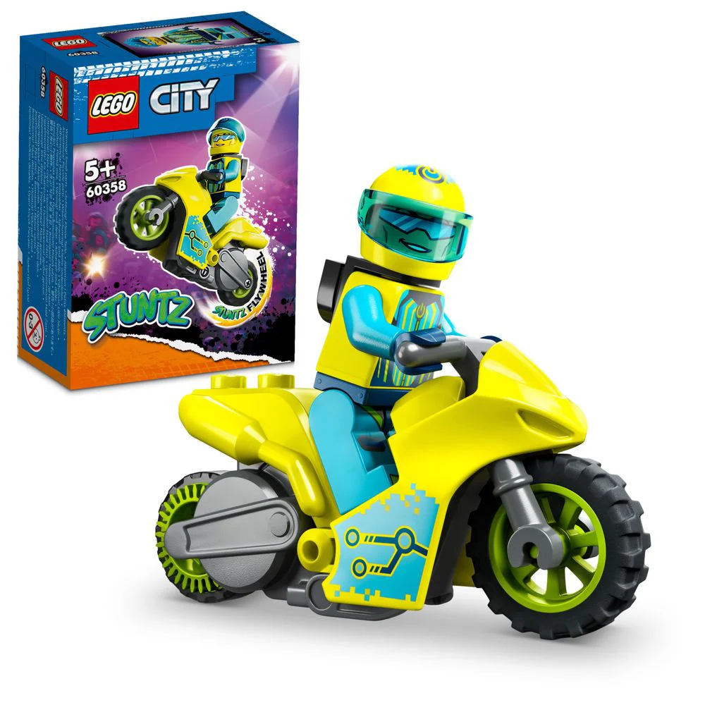 Special effects: a secondary stunt motorcycle 乐高 LEGO 60358 image 1