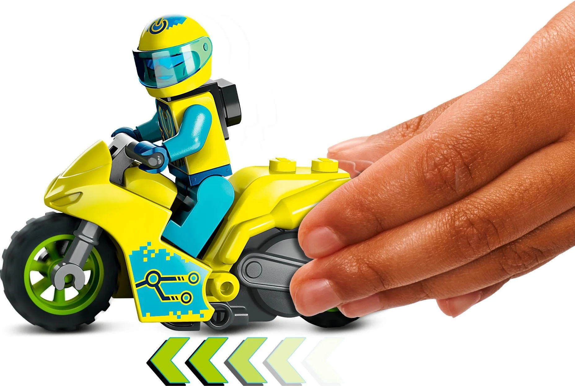 Special effects: a secondary stunt motorcycle 乐高 LEGO 60358 image 2