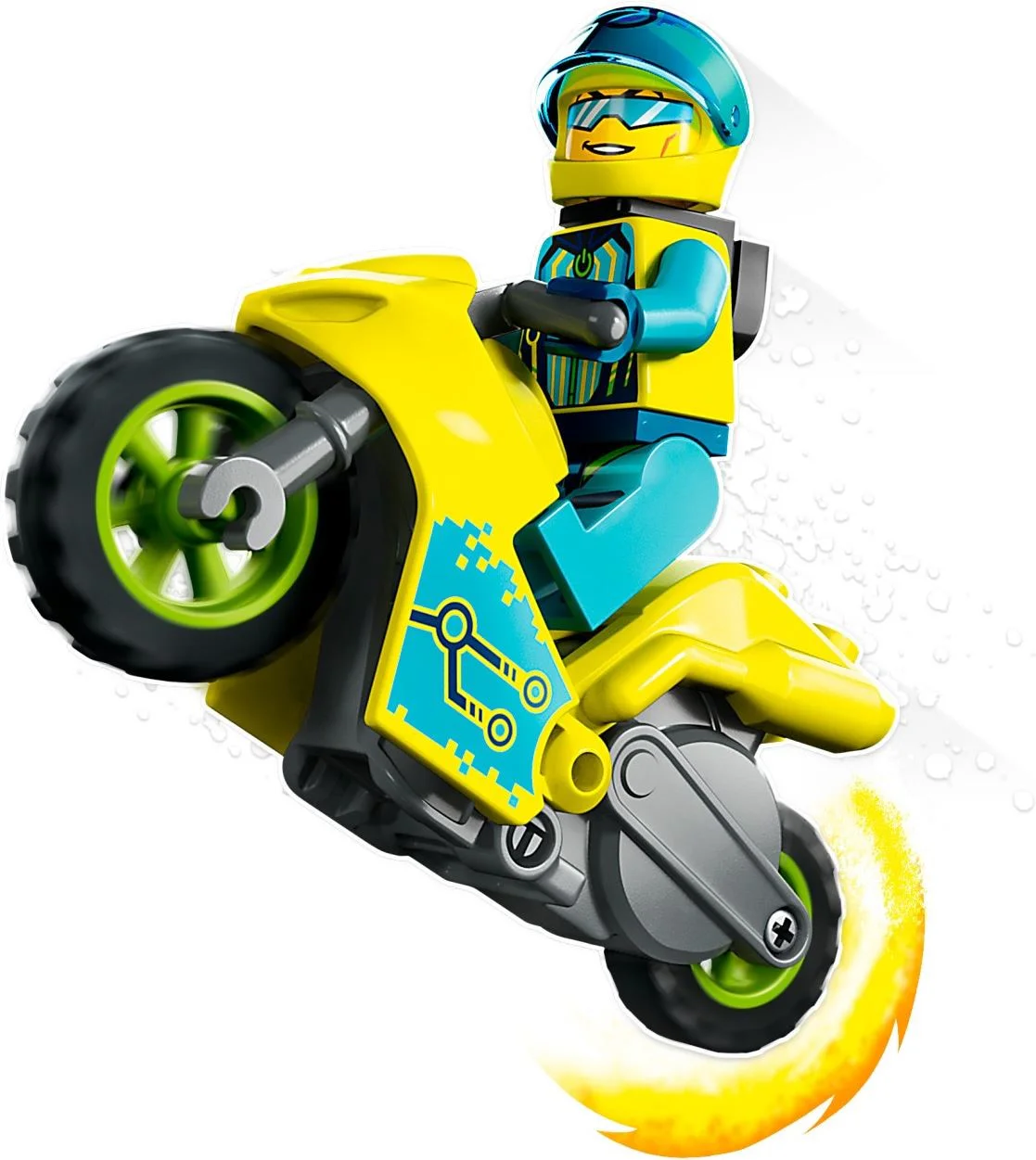 Special effects: a secondary stunt motorcycle 乐高 LEGO 60358 image 3