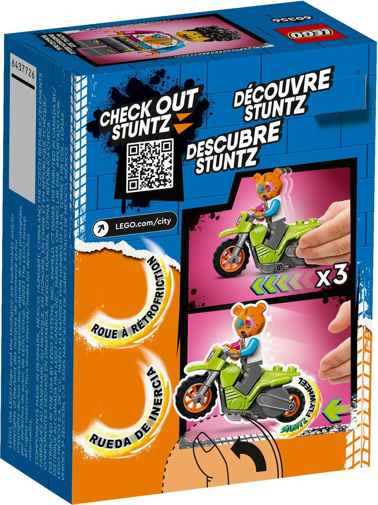 Special effects: bear-to-bear motorcycle 乐高 LEGO 60356 image 5