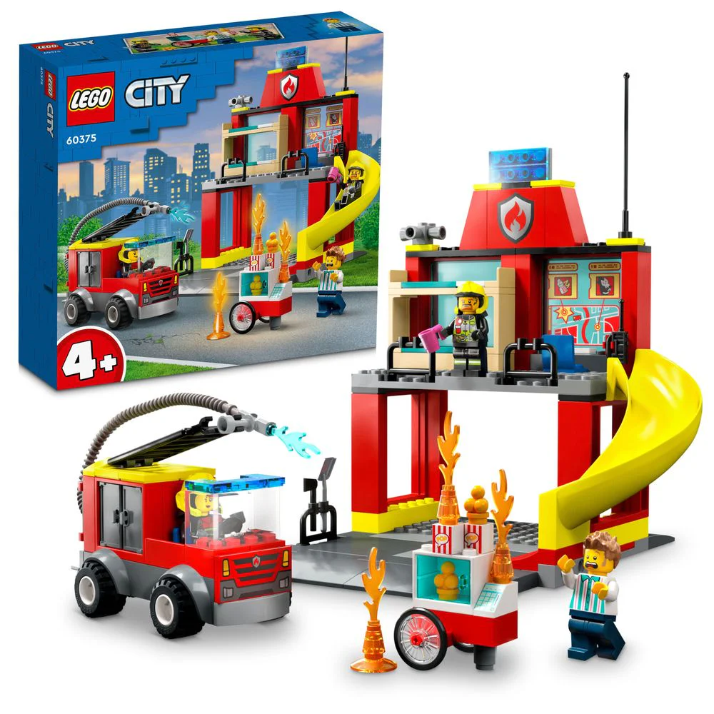 Fire department and fire truck 乐高 LEGO 60375 image 1
