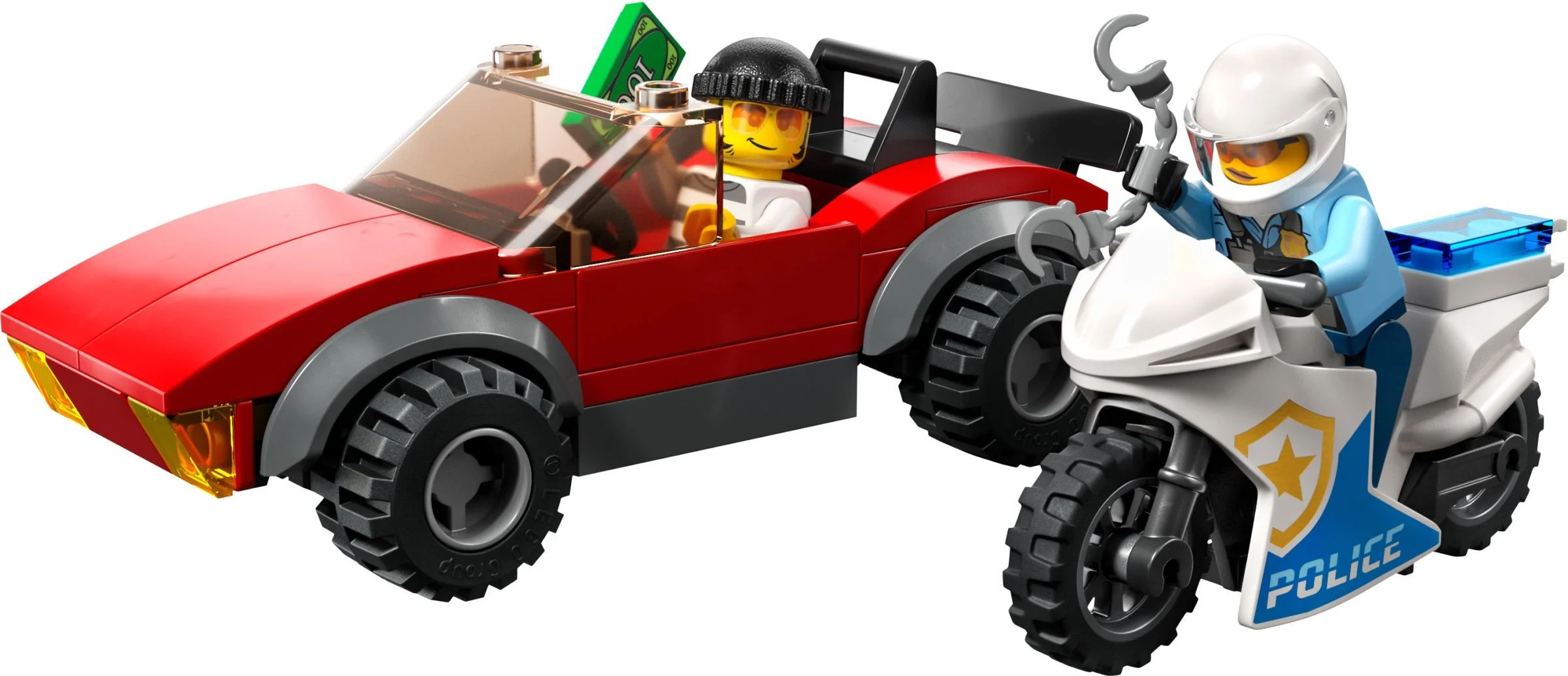The police are chasing with a motorcycle 乐高 LEGO 60392