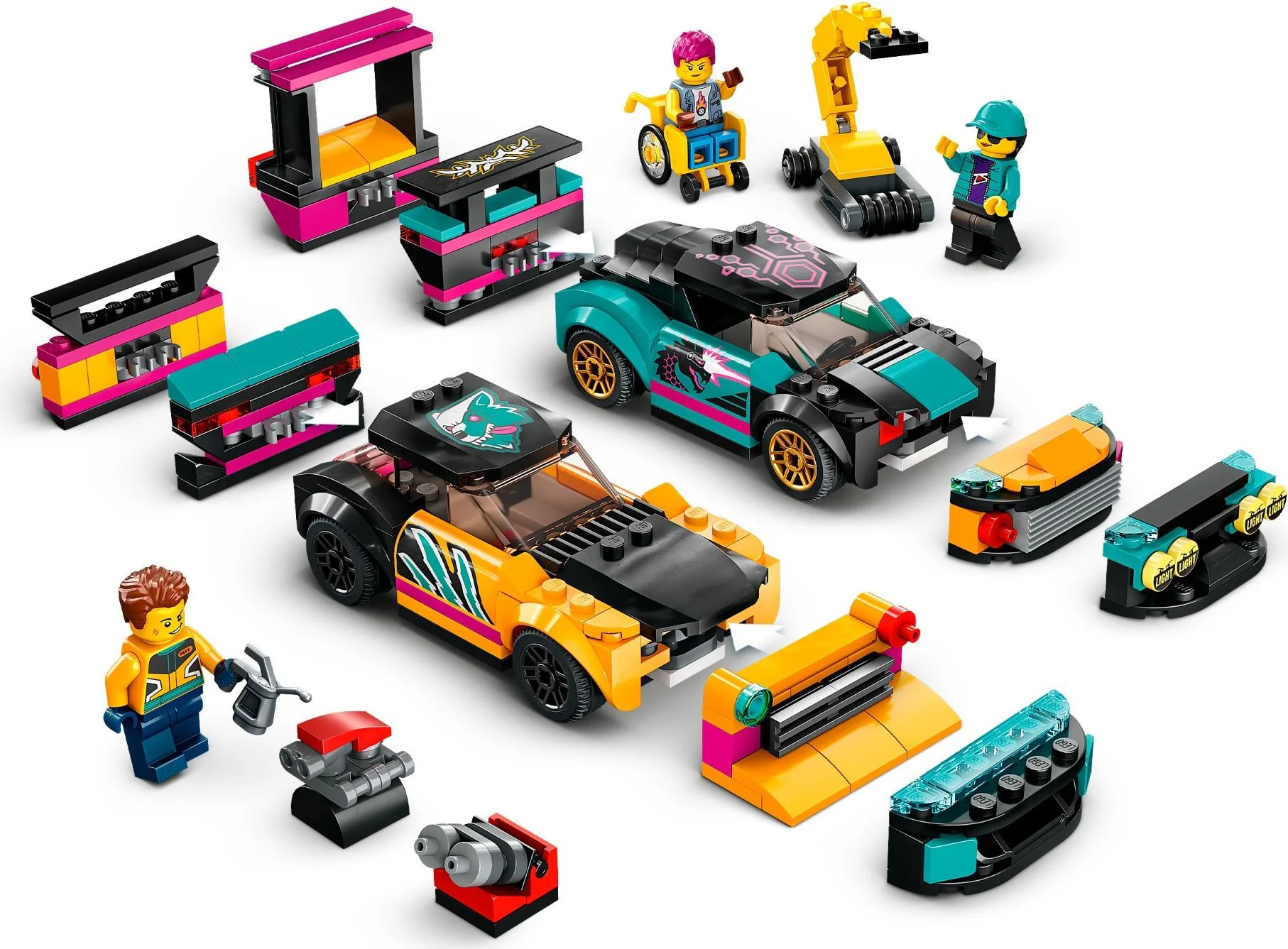 Automobile retrofit maintenance station 乐高 LEGO 60389 image 6