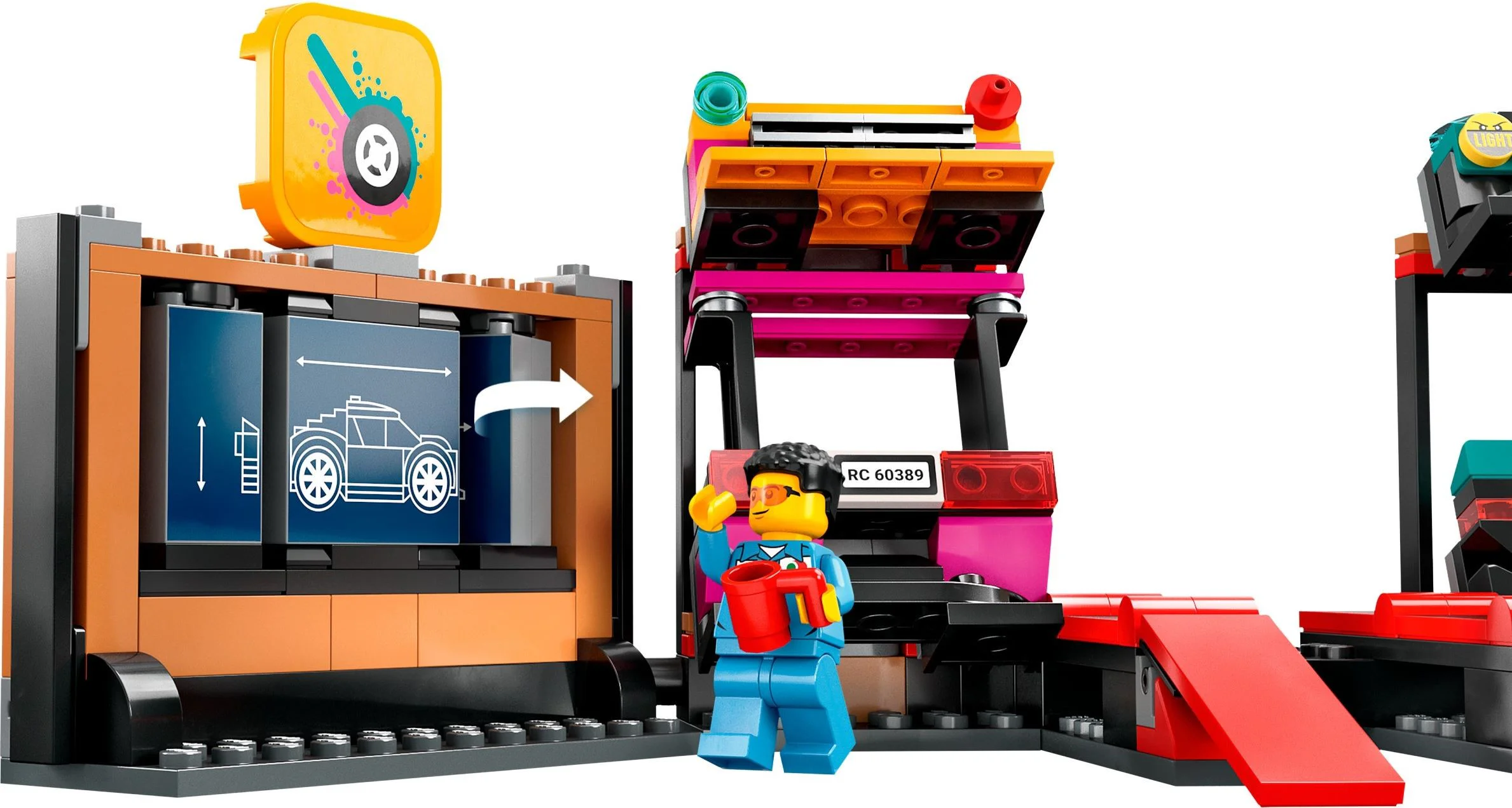 Automobile retrofit maintenance station 乐高 LEGO 60389 image 8
