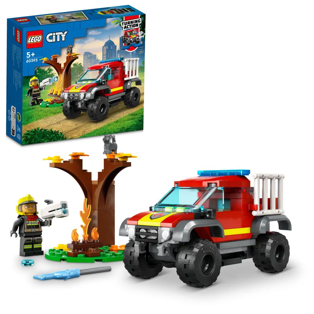 4x4 fire truck emergency rescue 乐高 LEGO 60393 image 1