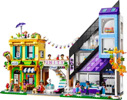 Downtown flower shop and furniture shop