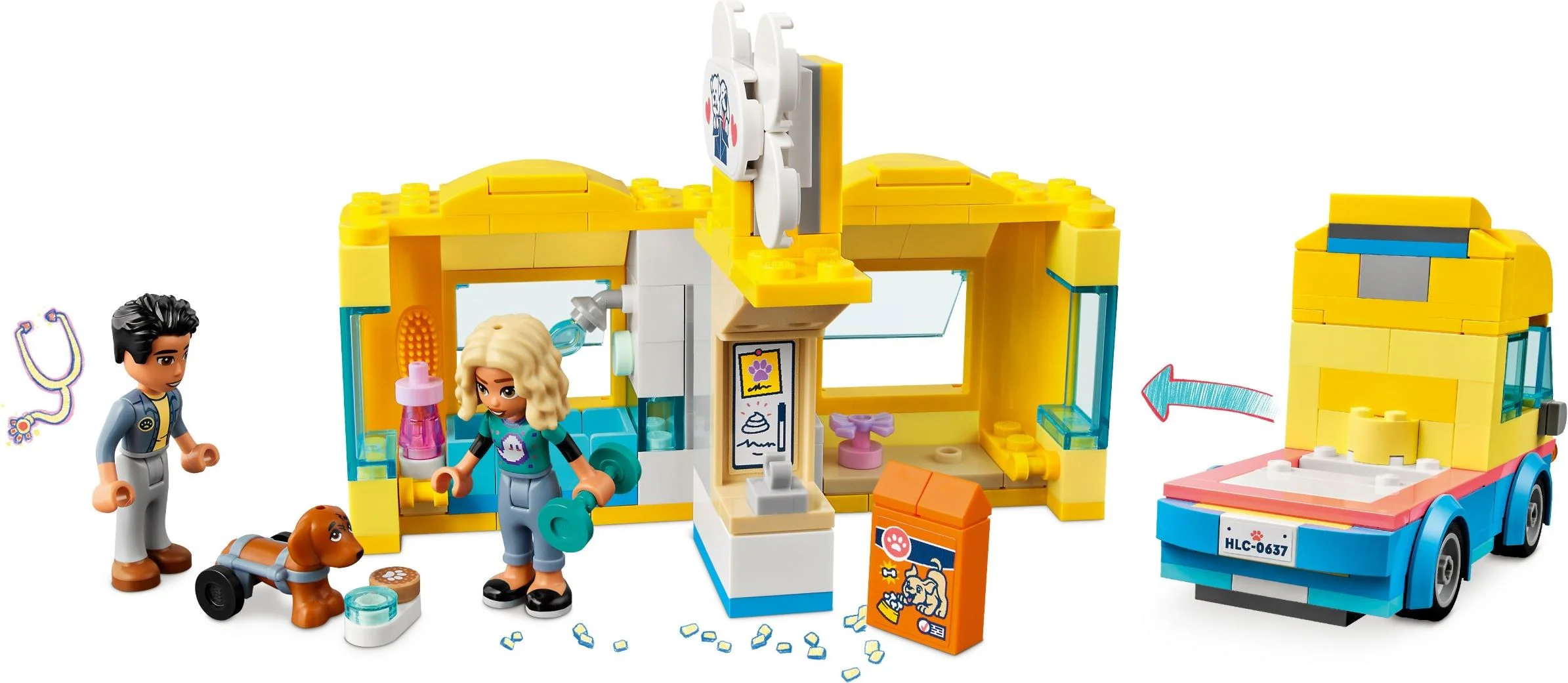 Dog rescue truck 乐高 LEGO 41741 image 1