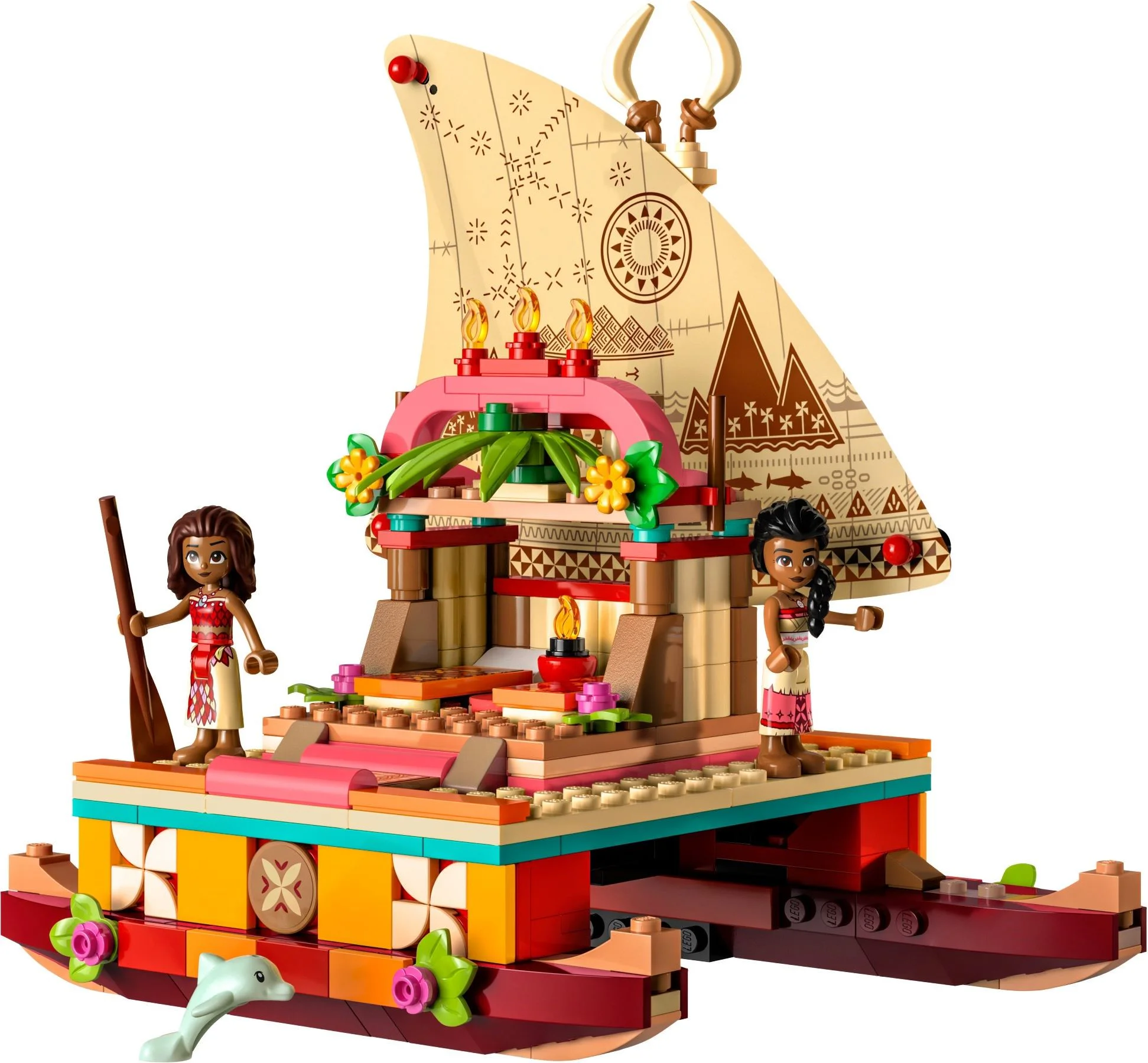 Oceanic Miracle: Moana's road search ship 乐高 LEGO 43210