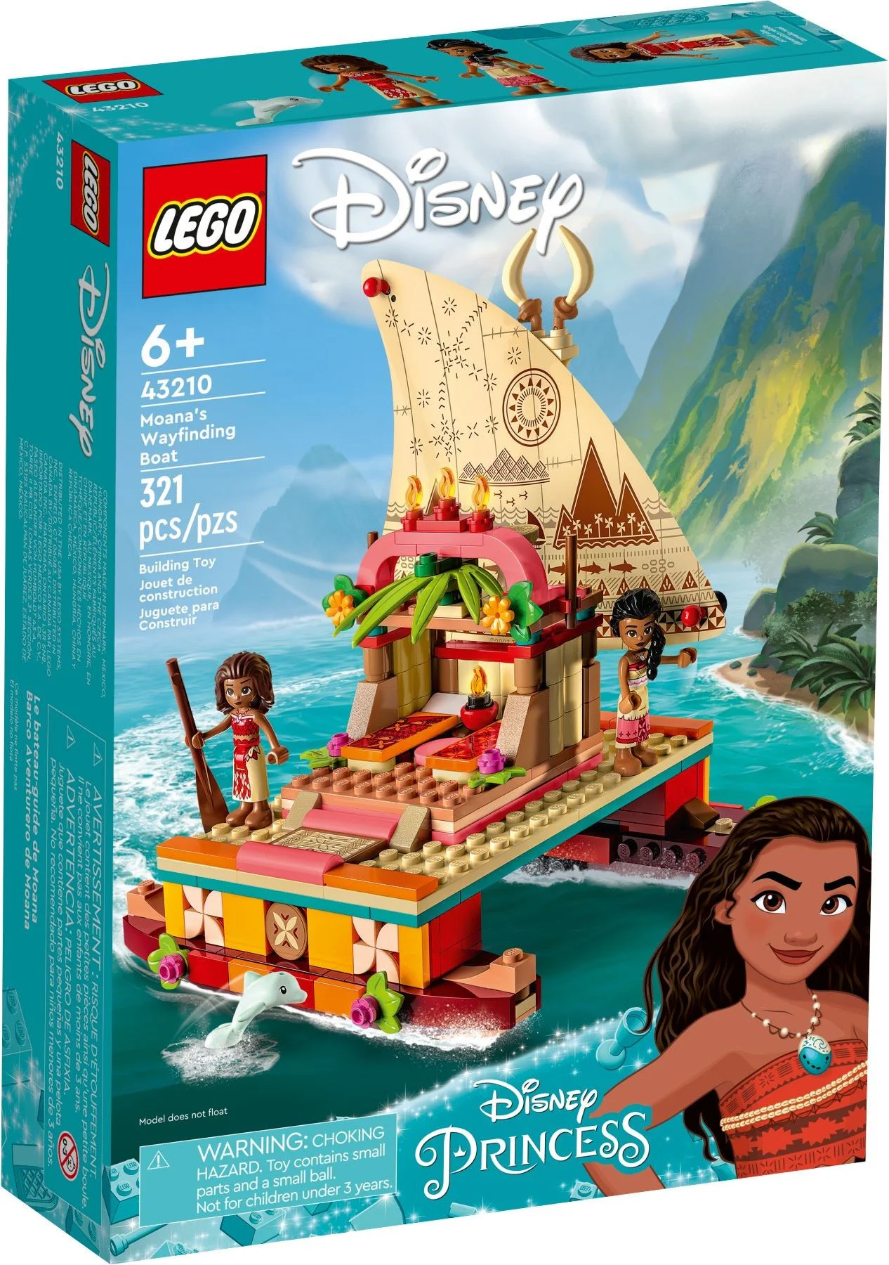 Oceanic Miracle: Moana's road search ship 乐高 LEGO 43210 image 4