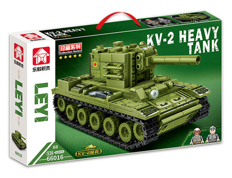 SOVIET KV-2 HEAVY TANK 乐毅积木 66016 image 2