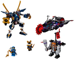 Samurai X battles Chainsaw Motorcycle
