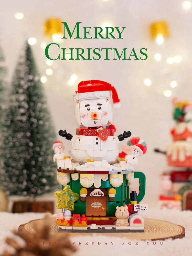 Christmas Swing Street View: Rocking Snowman 森宝 SEMBO 801008 image 3