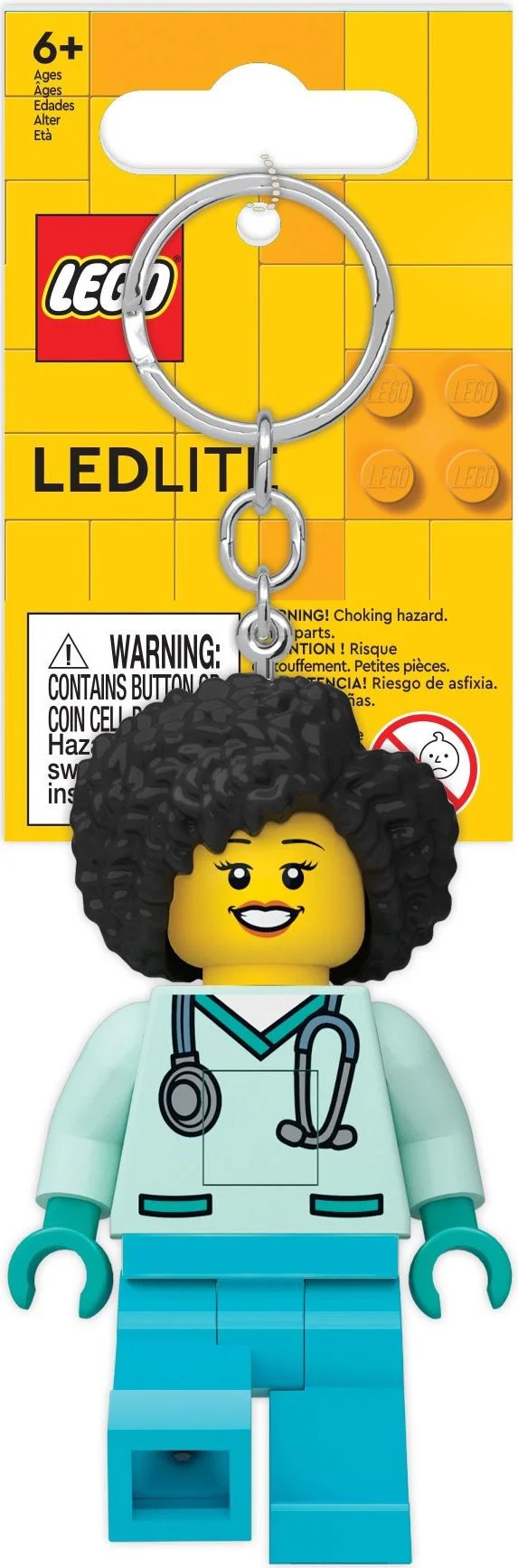 Dr. Fliber's flashlight key chain LEGO 5007535 image 1