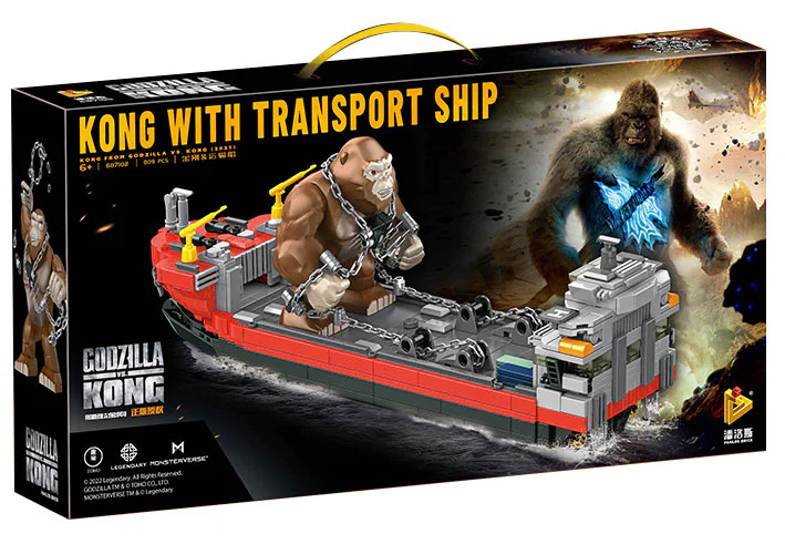 Godzilla War King: King Kong & Ship 潘洛斯 PANLOSBRICK 687102 image 1