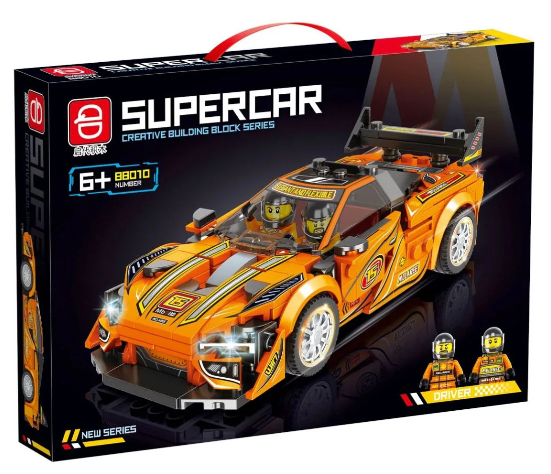 Orange sports car 88010 启代 88010