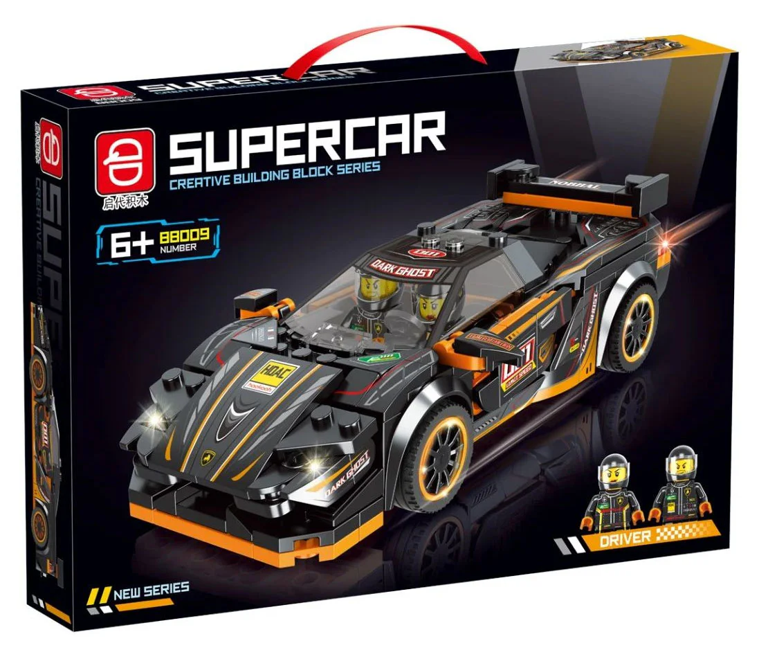 Black sports car 8809 启代 88009