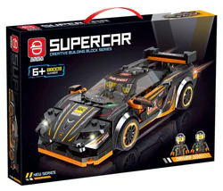 Black sports car 8809