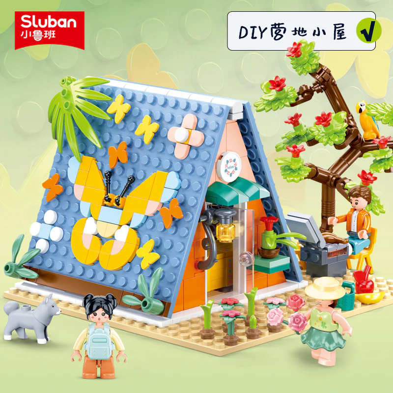 PINK DREAM: DIY CAMP HUT 小鲁班 Sluban M38-B1088 image 1
