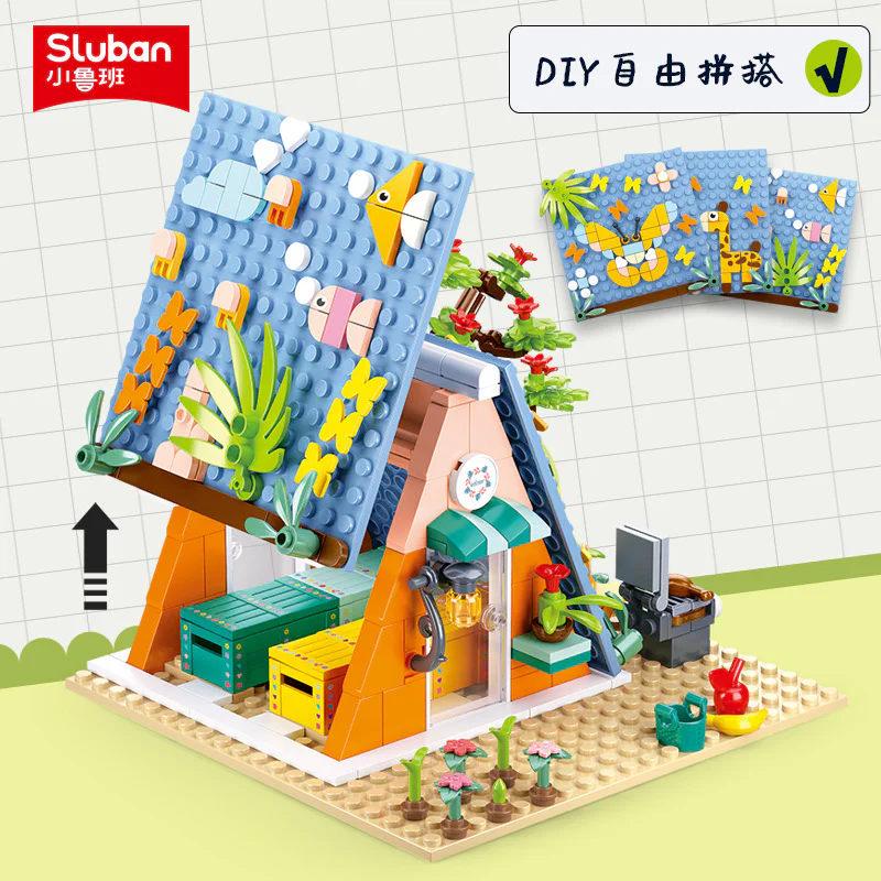 PINK DREAM: DIY CAMP HUT 小鲁班 Sluban M38-B1088 image 2