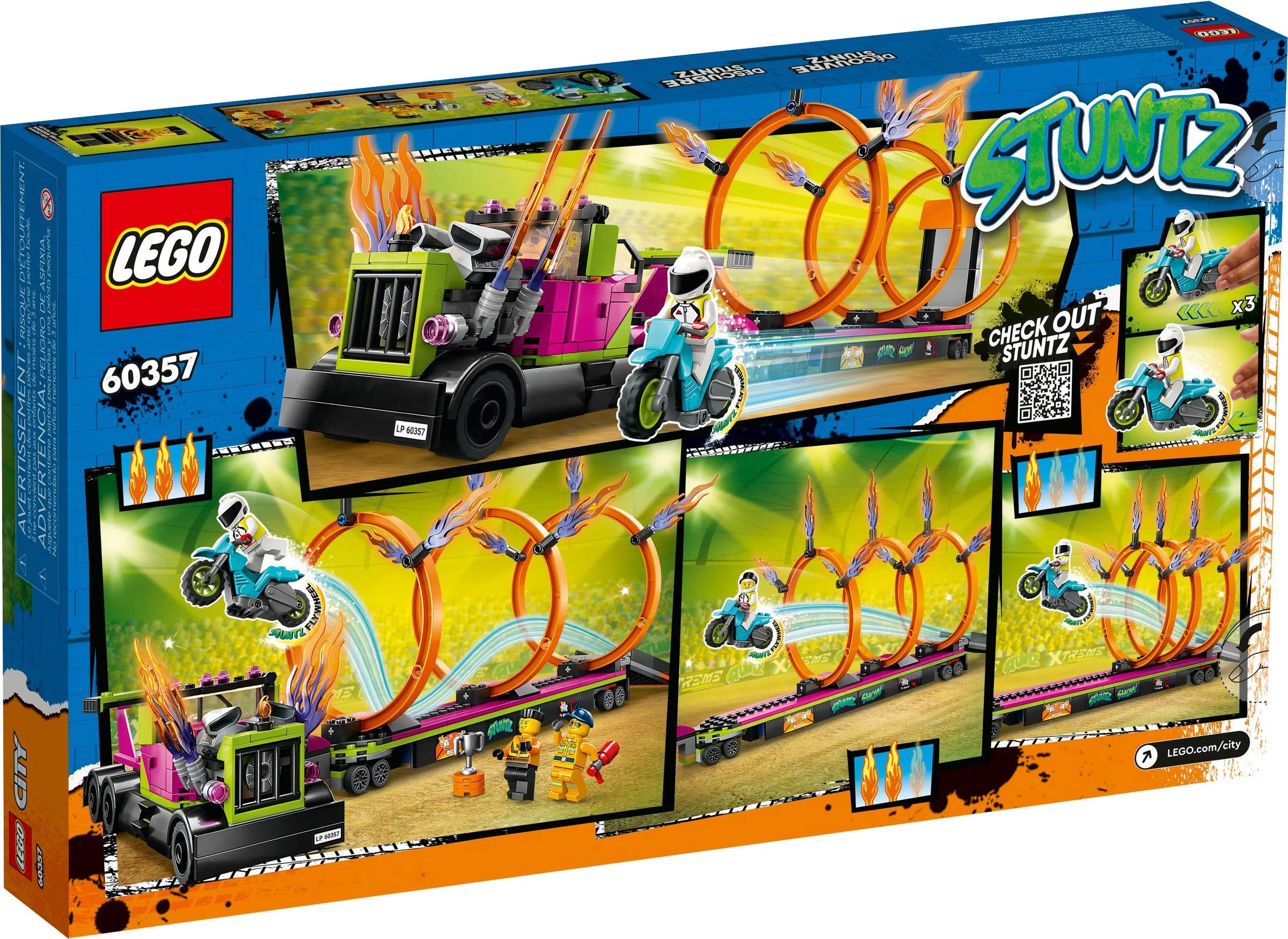 stunts: stunt trucks and fire ring challenges 乐高 LEGO 60357 image 4