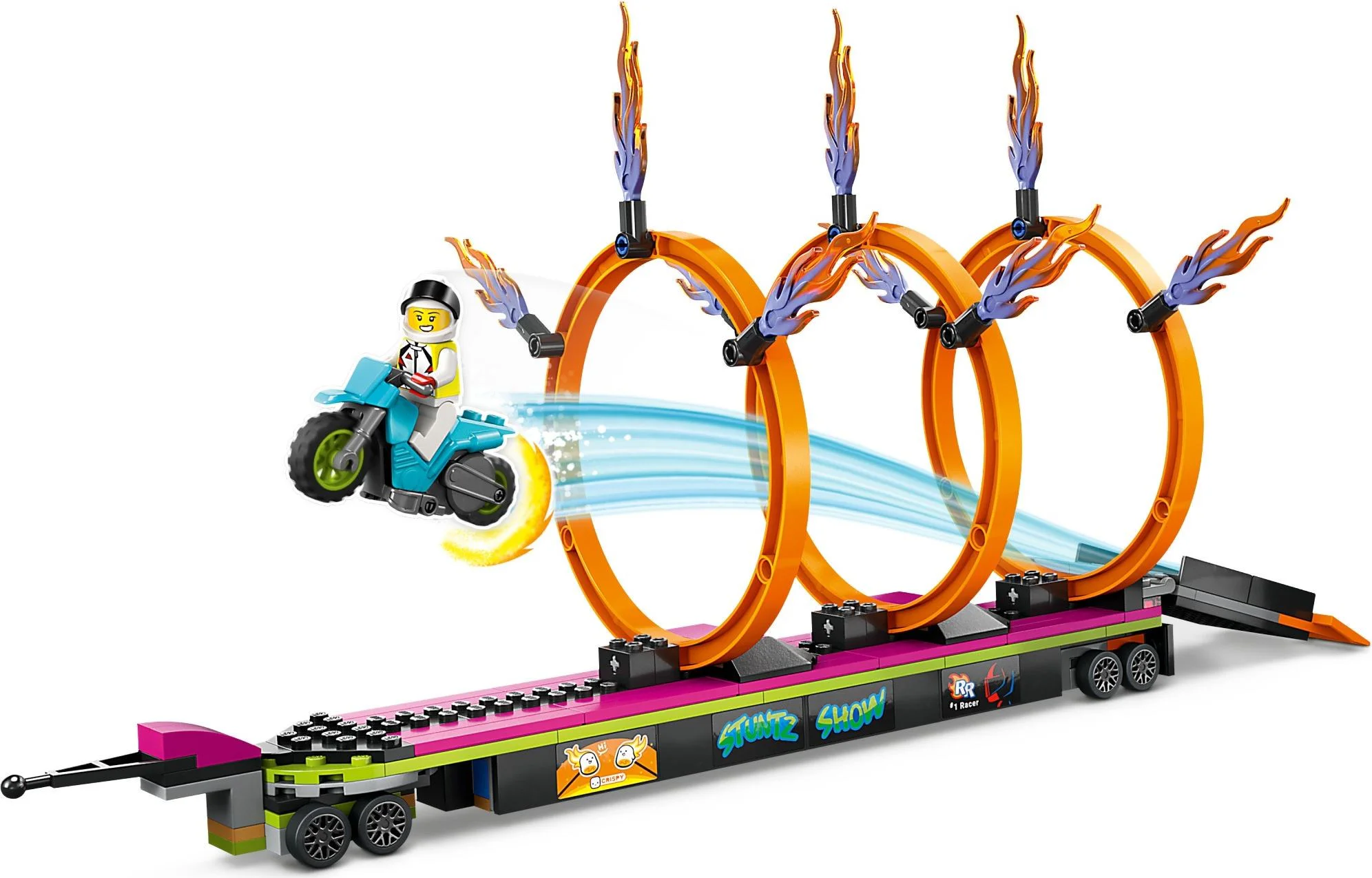 stunts: stunt trucks and fire ring challenges 乐高 LEGO 60357 image 7
