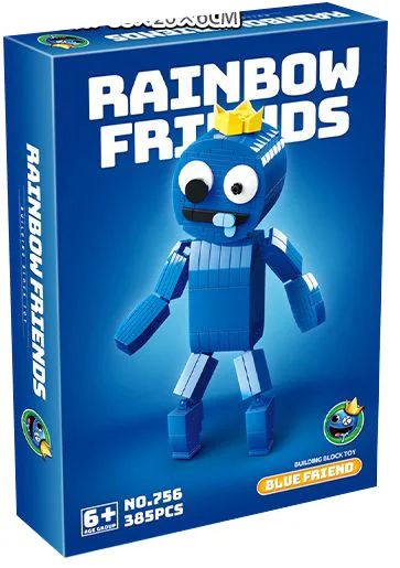 Rainbow friend: Blue friend 人仔马 RENZAIMA 756 image 1