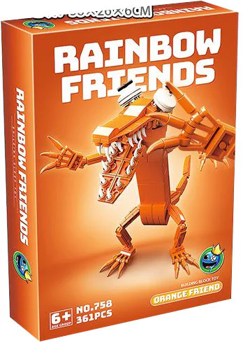 Rainbow friends: Orange friends 人仔马 RENZAIMA 758 image 1