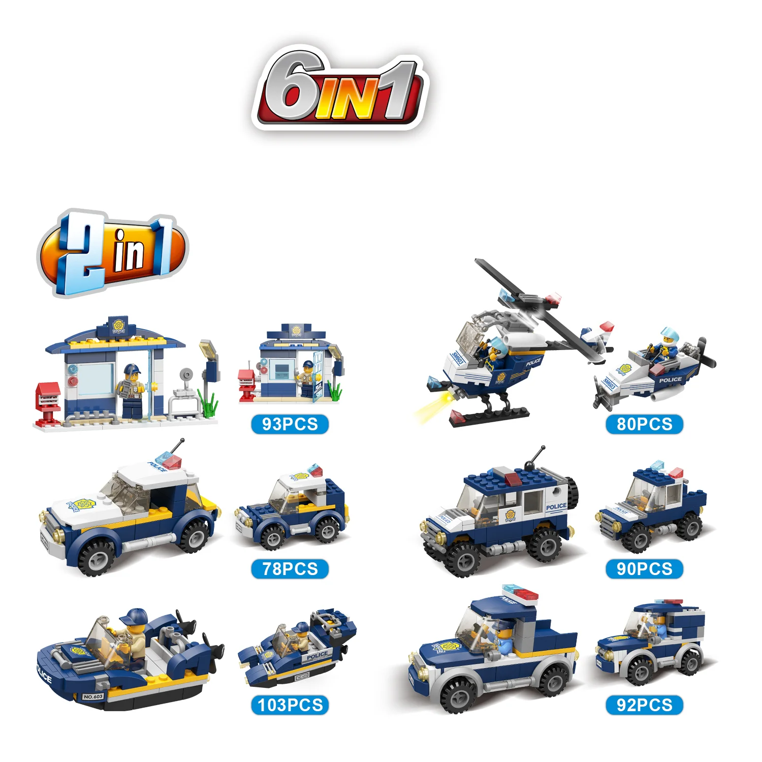 Urban police 2 plus 1 6 iBLOCK PL-920-20 image 1
