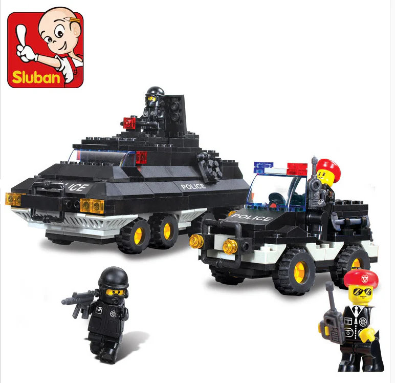 Q: BLACK POLICE 小鲁班 Sluban M38-B2000 image 2