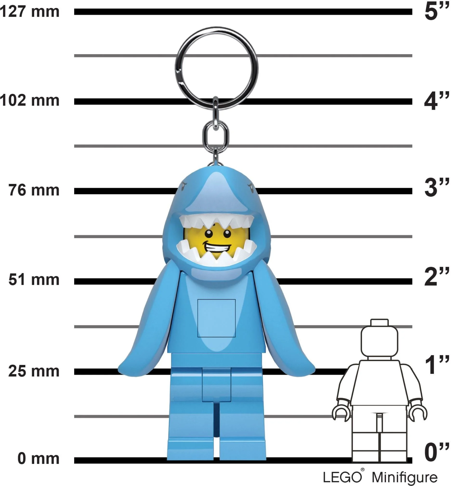 Sharks with a flashlight key chain LEGO 5006848 image 3
