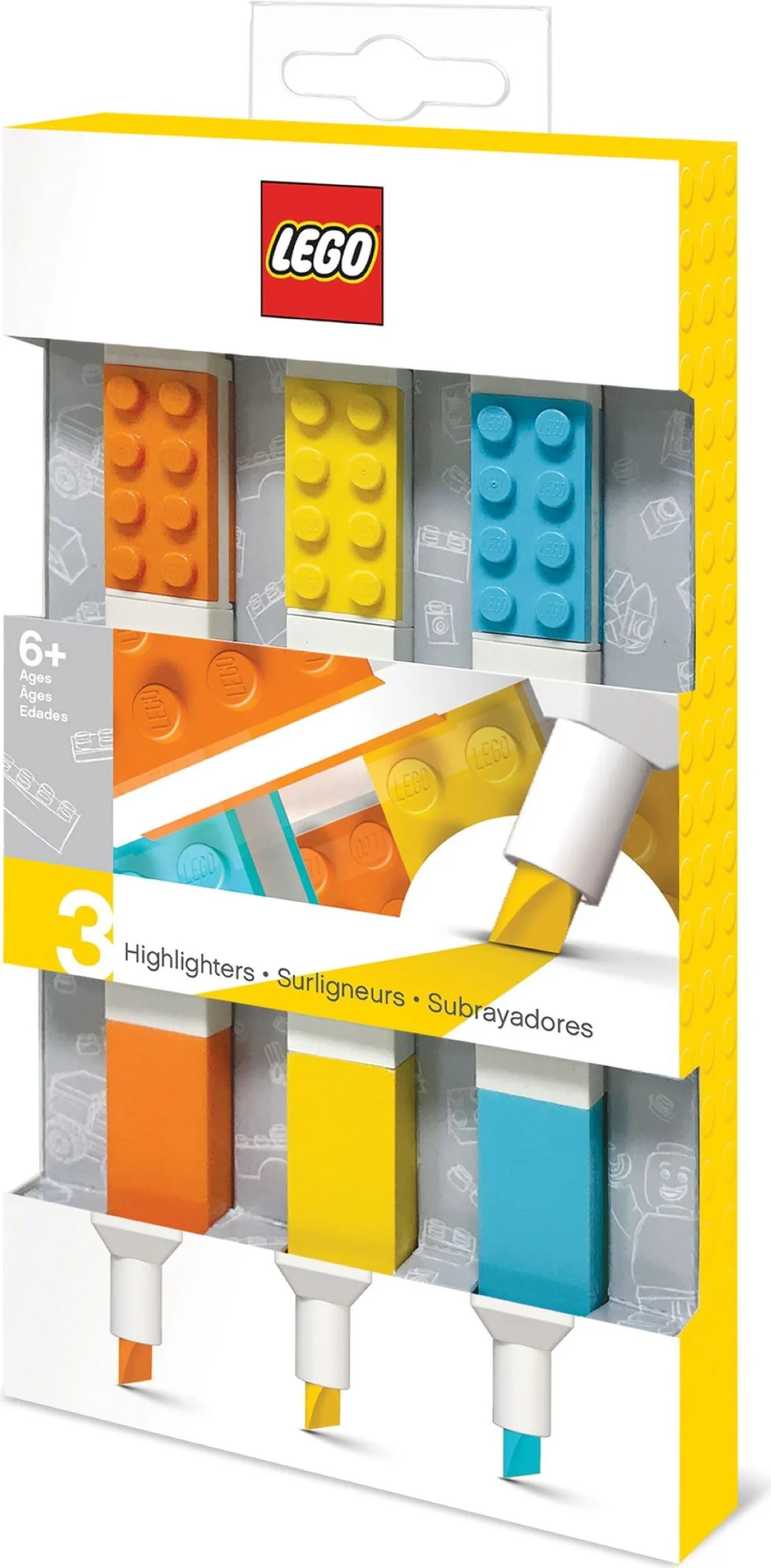 Stationery: 3 colour fluorescent pen 乐高 LEGO 5007196 image 2