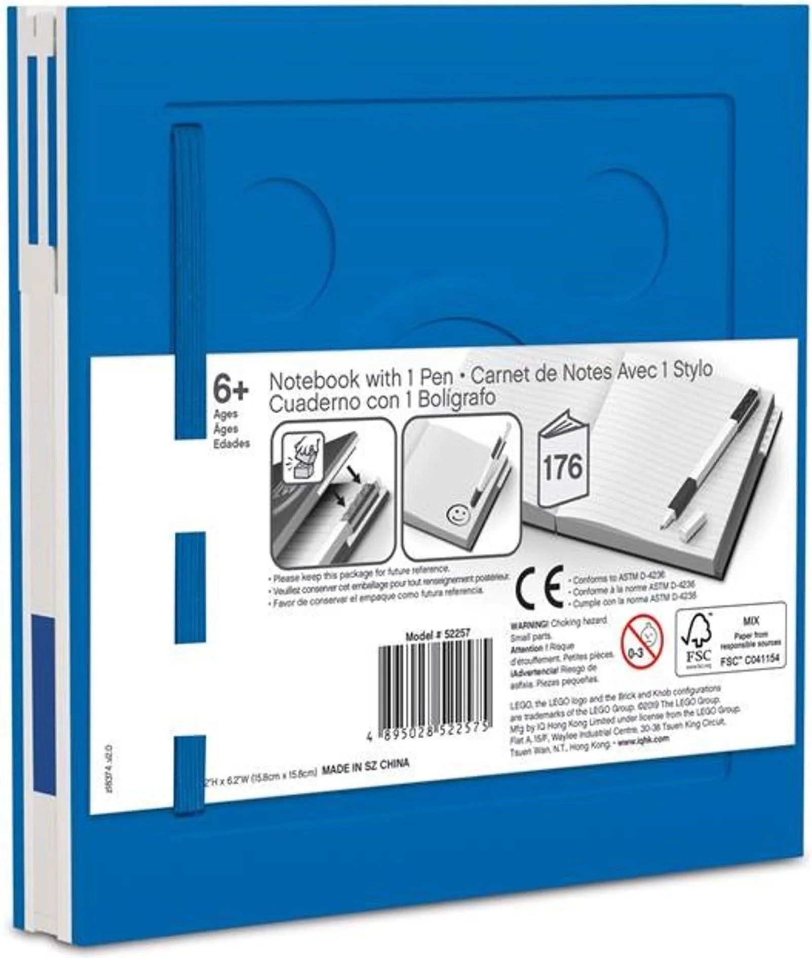 Stationery: A lockable notebook (with neutral pen) 乐高 LEGO 5007240 image 2