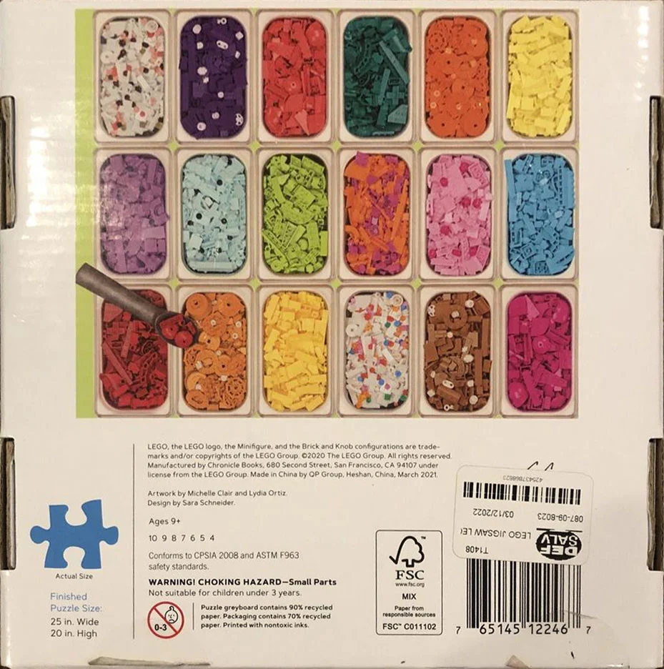 Puzzle: Ice cream Dream 1000 pieces of puzzle 乐高 LEGO ISBN9781797210186 image 1