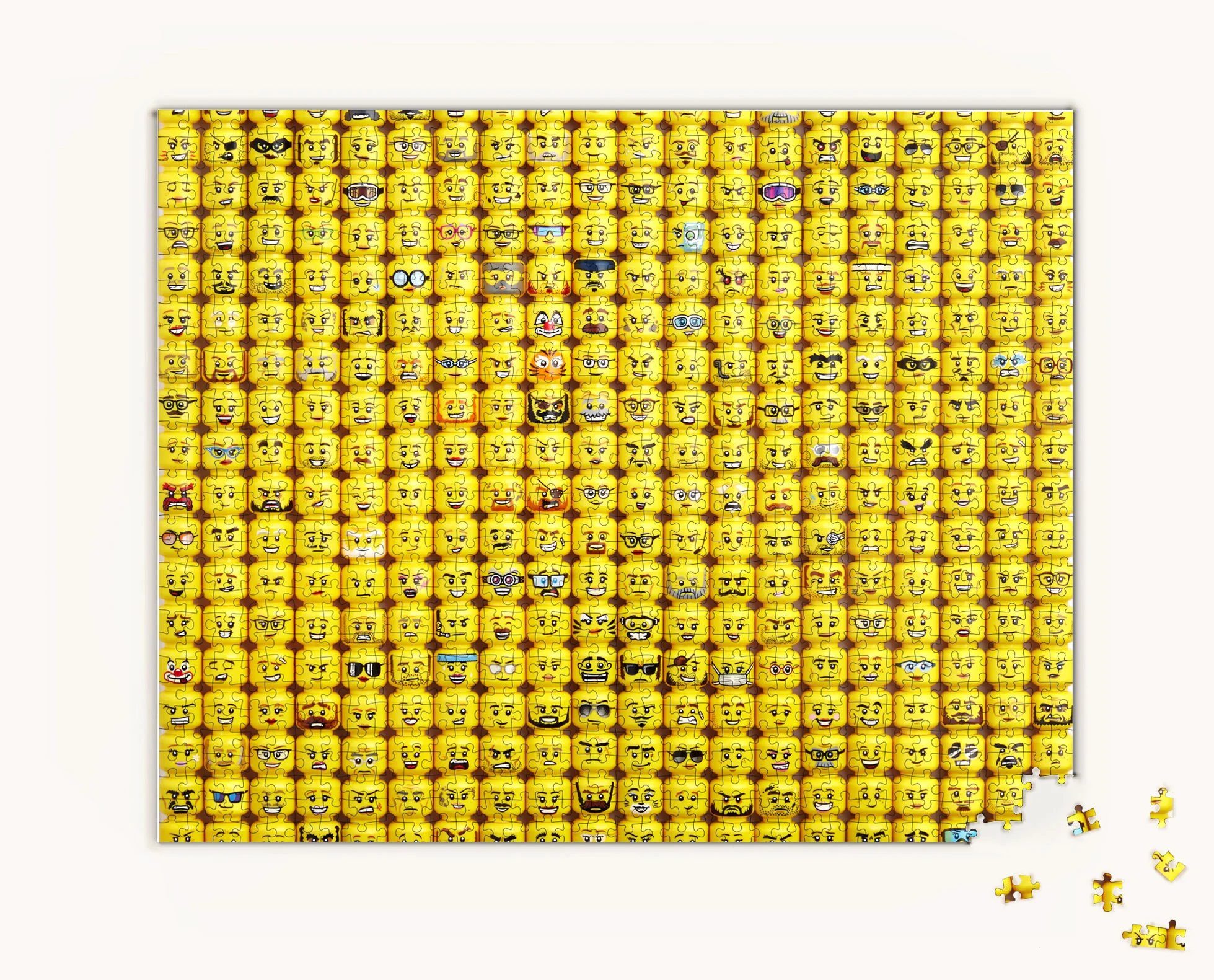 Spelling: The classic Mini Man's Face 1000 pieces of puzzle 乐高 LEGO 5007070 image 2