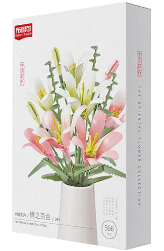 Chinese flowers: the lilies of love 布鲁可 BLOKS 86133