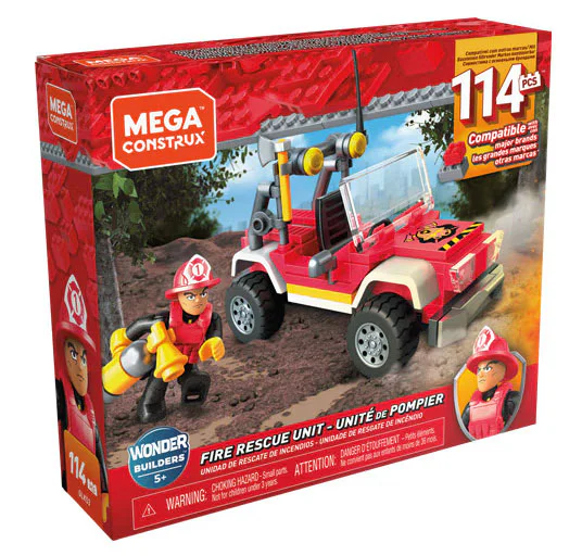 Small fire truck for urban rescue 美家宝/美高 MegaBloks GLK53 image 1