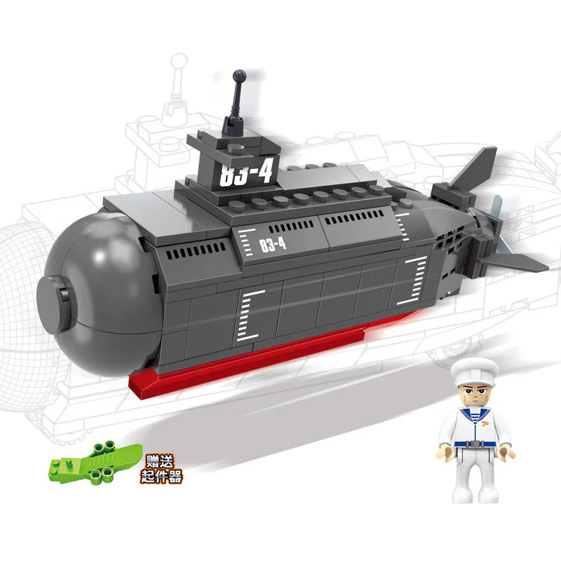 Zhuonghua: commercial submarine type 093 积高积木 COGO 17004