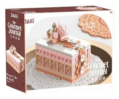 Food Log: Flower cake 佳奇积木 JAKI JK5622