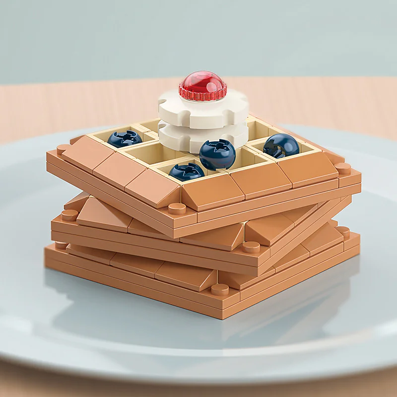 Food Log: Waffles 佳奇积木 JAKI JK5623 image 1