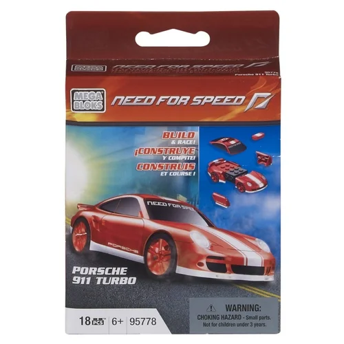 Superb Flying Vehicle: Porsche 911 Turbo 美家宝/美高 MegaBloks 95778 image 3