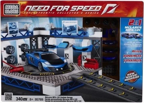 MAGNIFICENT FLYING VEHICLE: MACALEN MP4-12C RETROFITTING GARAGE 美家宝/美高 MegaBloks 95769 image 1