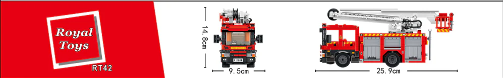 Small town story: Fire truck oil pressure lift 乐雅儿玩具Royal Toys RT42 image 4