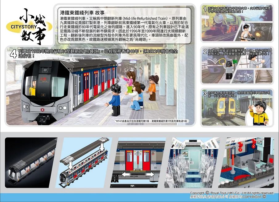 Small Town Story: Hong Kong Tong Tong Tie Train 乐雅儿玩具Royal Toys RT47 image 2