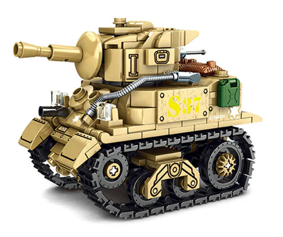 Q VERSION TANK M5 STUART TANK 乐毅积木 66021 image 2