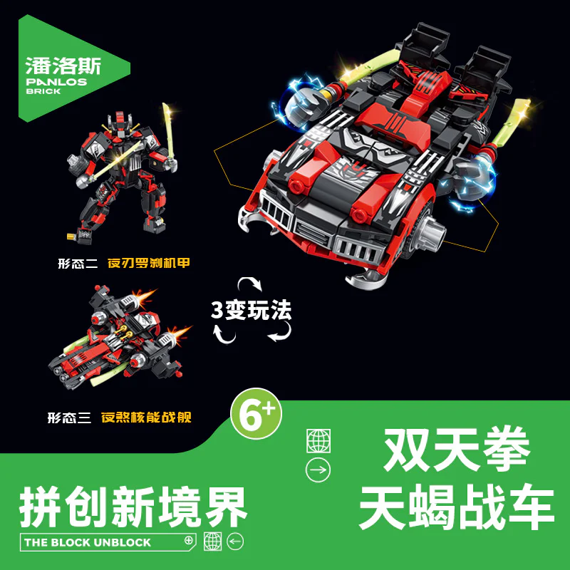Cars Alliance Section 4 Halo Tanks, Twin Fist Scorpions, Torpedo Tanks, Battered Machete 潘洛斯 PANLOSBRICK 626003 image 3