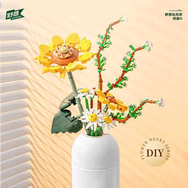 A bouquet of flowers 小鲁班 Sluban M38-B1101 image 2
