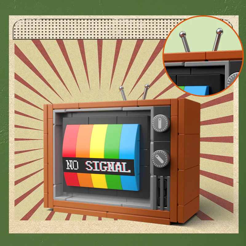 Old-age appliances: National colour television set, 1970 佳奇积木 JAKI JK8210 image 1