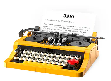 Old-age appliances: machine typewriter 1980 佳奇积木 JAKI JK8216
