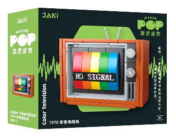 Old-age appliances: National colour television set, 1970 佳奇积木 JAKI JK8210 image 2