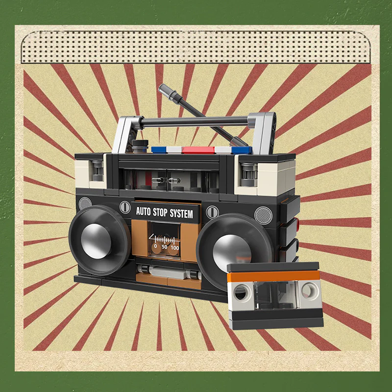 Old-age appliances: 1988 tape radio 佳奇积木 JAKI JK8215 image 1